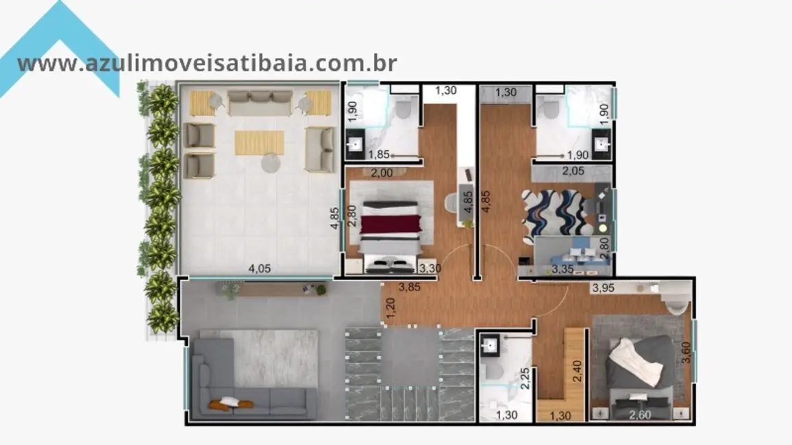 Foto 2 de Casa de Condomínio com 4 quartos à venda, 173m2 em Atibaia - SP
