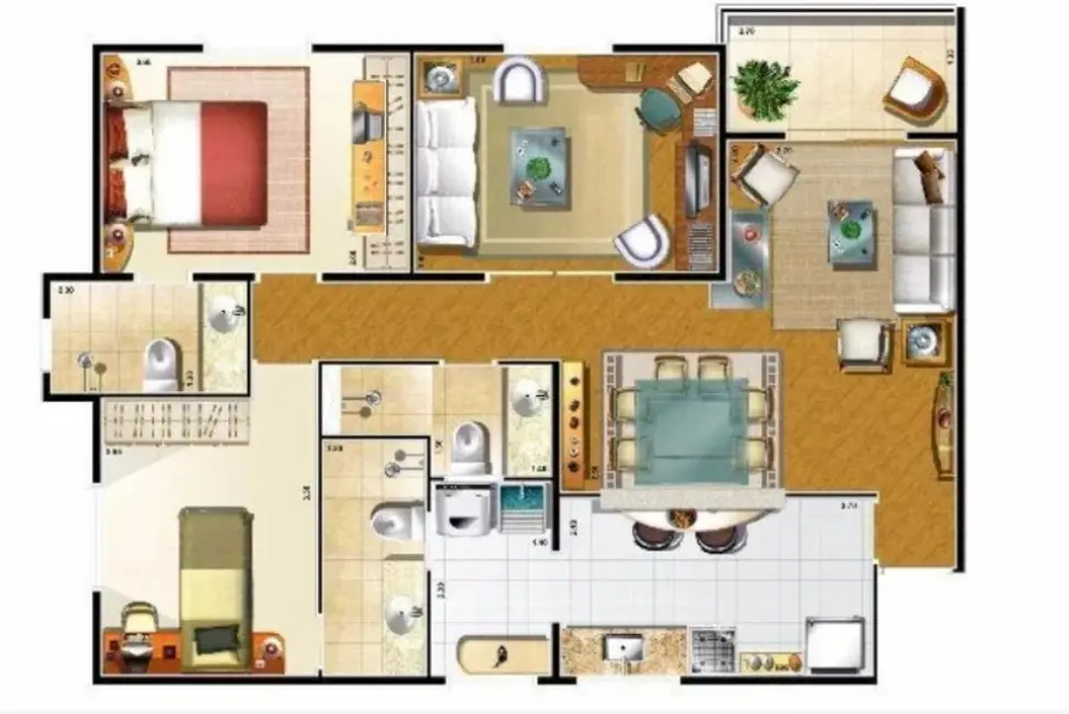 Foto 6 de Apartamento com 3 quartos à venda, 80m2 em Vila Andrade, São Paulo - SP