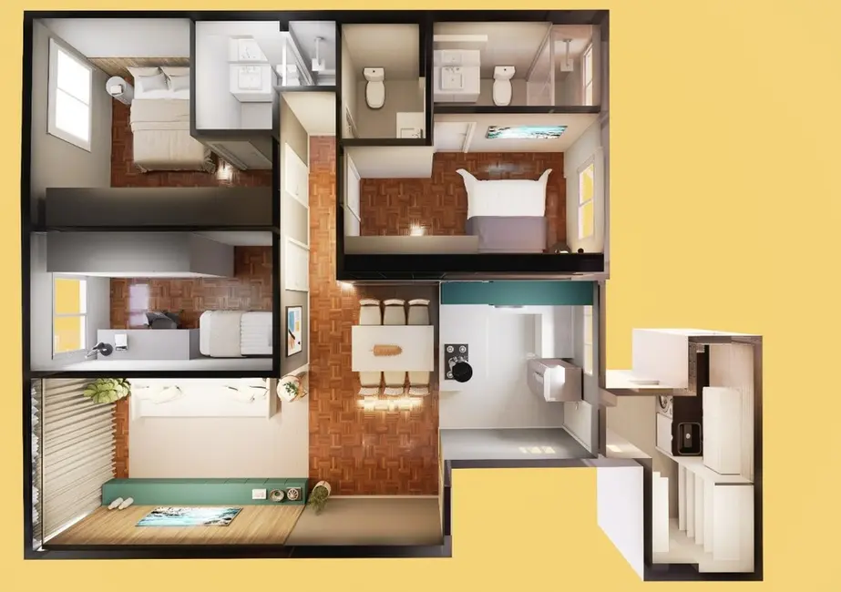 Apartamento com 3 quartos à venda, 92m2 em Itaim Bibi, São Paulo - SP - imagem 8 Foto 8 de Apartamento com 3 quartos à venda, 92m2 em Itaim Bibi, São Paulo - SP