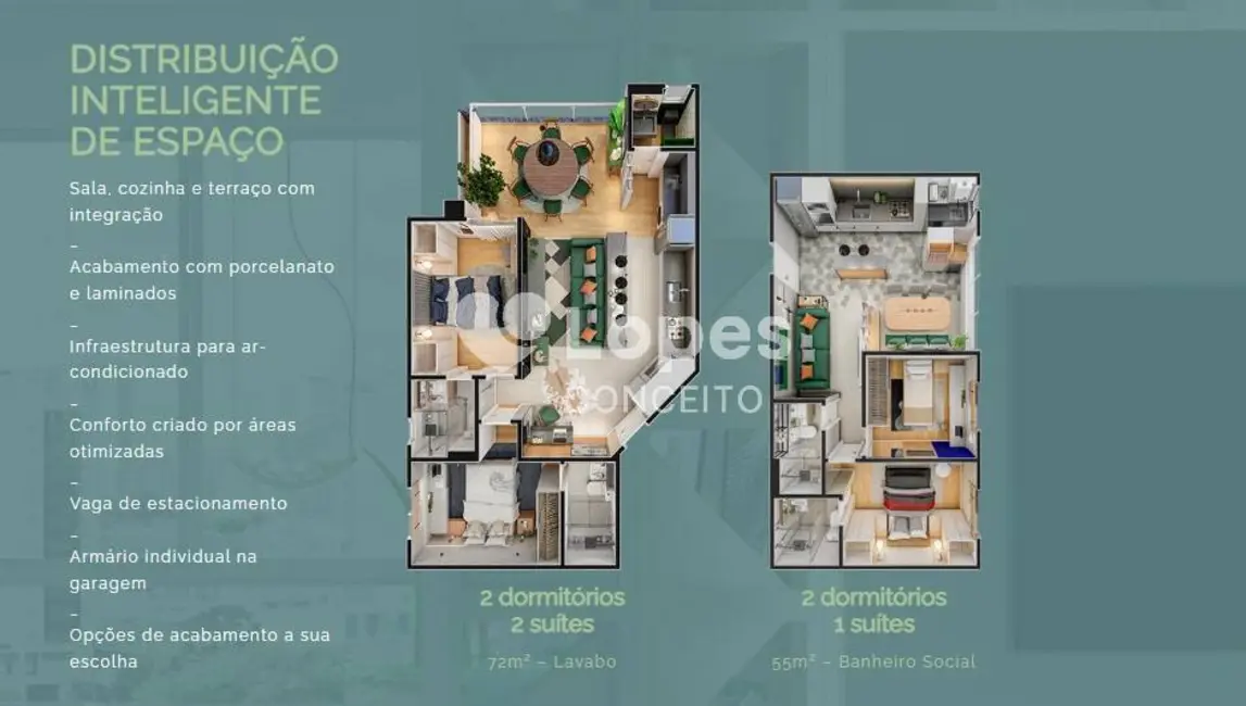 Apartamento com 2 quartos à venda, 55m2 em Campo Grande, Santos - SP - imagem 7 Foto 7 de Apartamento com 2 quartos à venda, 55m2 em Campo Grande, Santos - SP