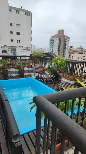 Foto 1 de Cobertura com 5 quartos à venda e para alugar, 400m2 em Embaré, Santos - SP