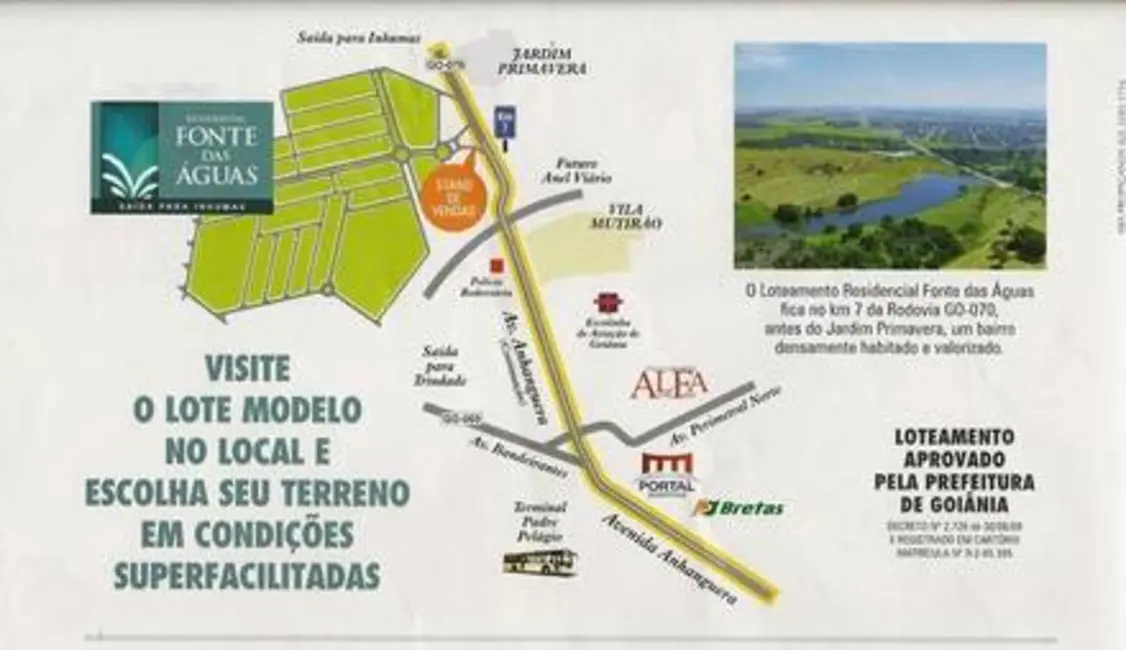 Foto 2 de Terreno / Lote à venda, 200m2 em Residencial Fonte das Águas, Goiania - GO