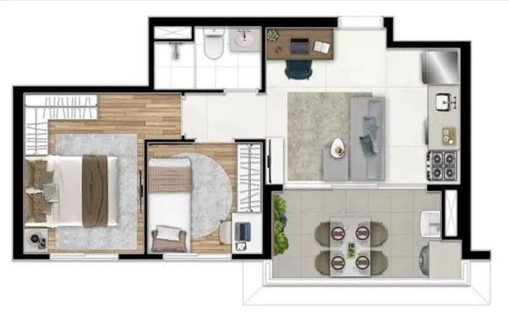 Foto 1 de Apartamento com 2 quartos à venda, 42m2 em Barra Funda, São Paulo - SP