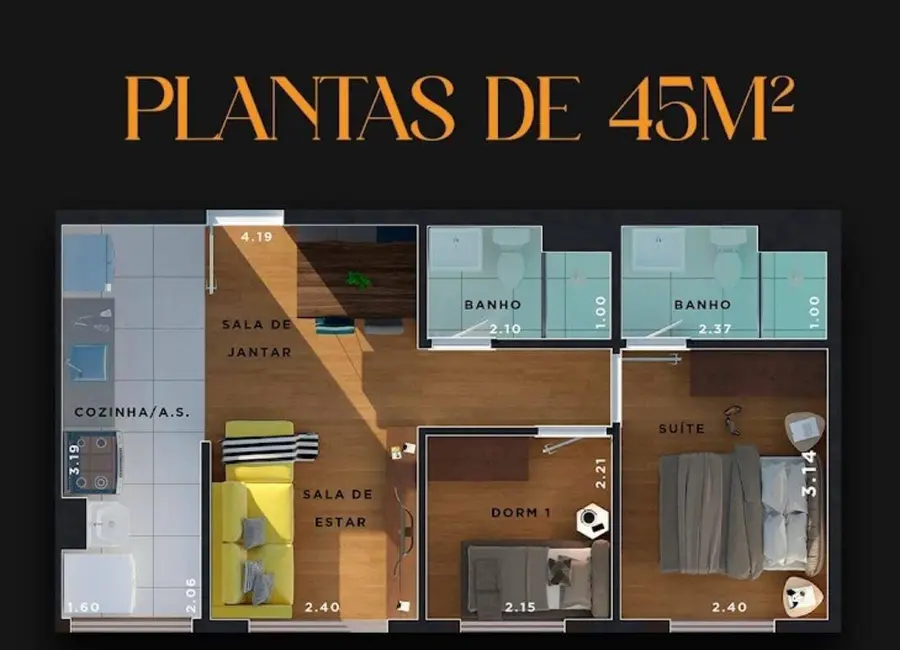 Foto 1 de Apartamento à venda, 46m2 em Vila Mazzei, São Paulo - SP