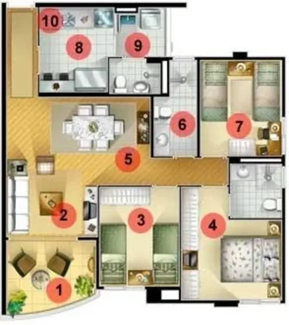 Apartamento com 3 quartos à venda, 75m2 em Perdizes, São Paulo - SP - imagem 5 Foto 5 de Apartamento com 3 quartos à venda, 75m2 em Perdizes, São Paulo - SP