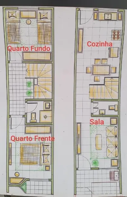 Foto 3 de Sobrado com 2 quartos à venda, 69m2 em Franco Da Rocha - SP