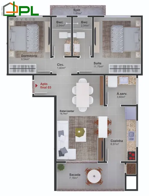 Foto 43 de Apartamento à venda, 85m2 em Itapoa - SC