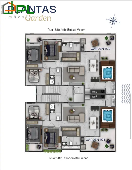 Foto 4 de Apartamento com 3 quartos à venda em Itapoa - SC