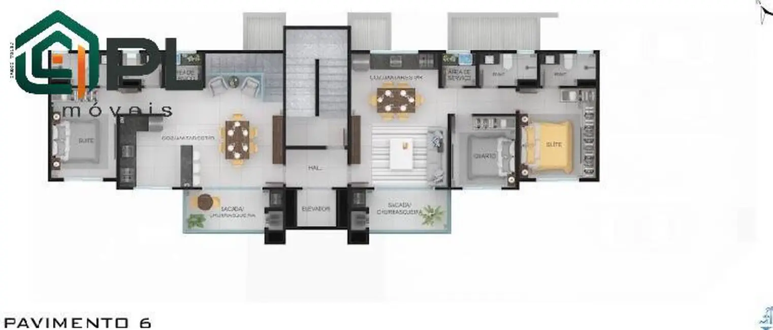 Foto 6 de Apartamento com 3 quartos à venda em Itapema do Norte, Itapoa - SC