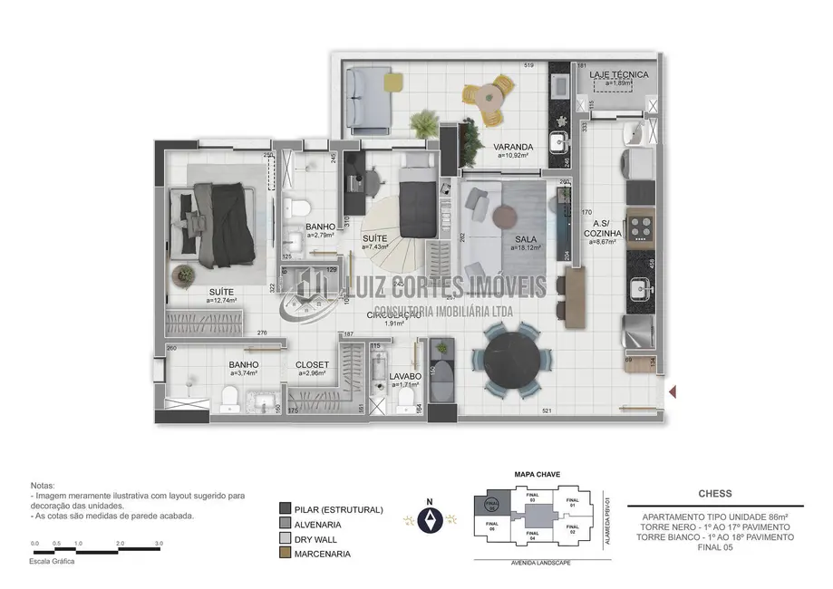 Apartamento com 2 quartos à venda, 86m2 em Jardim Sul, Uberlandia - MG - imagem 6 Foto 6 de Apartamento com 2 quartos à venda, 86m2 em Jardim Sul, Uberlandia - MG