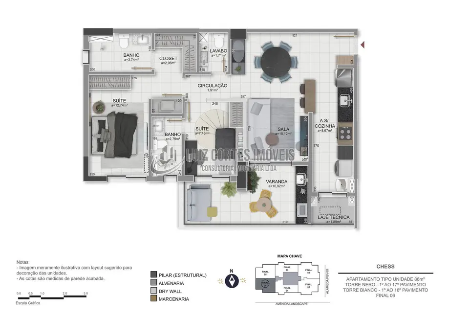 Apartamento com 2 quartos à venda, 86m2 em Jardim Sul, Uberlandia - MG - imagem 7 Foto 7 de Apartamento com 2 quartos à venda, 86m2 em Jardim Sul, Uberlandia - MG