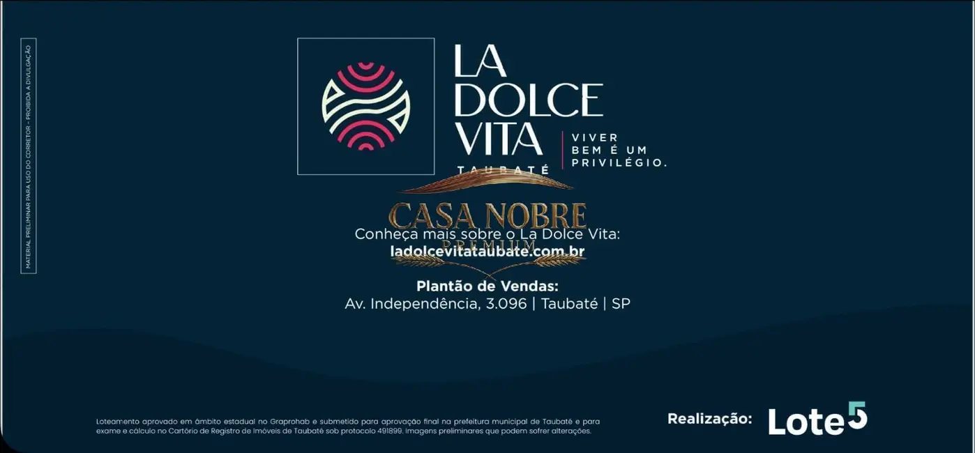 Foto 7 de Terreno / Lote à venda, 250m2 em Independência, Taubate - SP