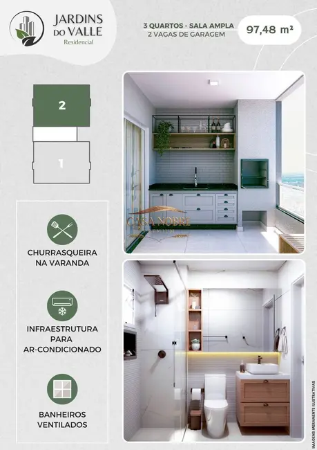 Apartamento com 2 quartos à venda, 49m2 em Tremembe - SP - imagem 5 Foto 5 de Apartamento com 2 quartos à venda, 49m2 em Tremembe - SP