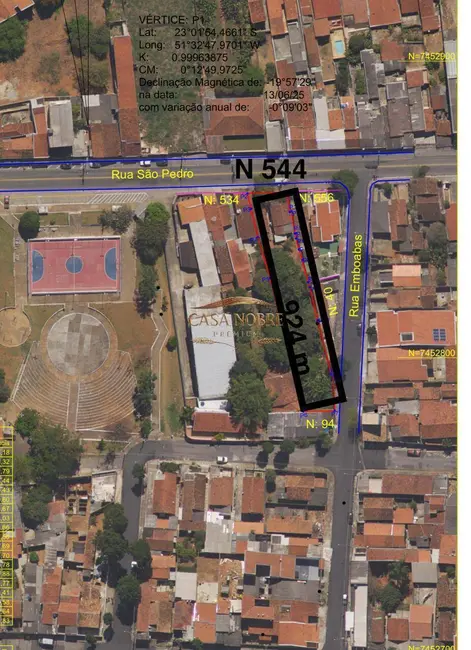 Foto 3 de Terreno / Lote à venda, 924m2 em Bosque da Saúde, Taubate - SP