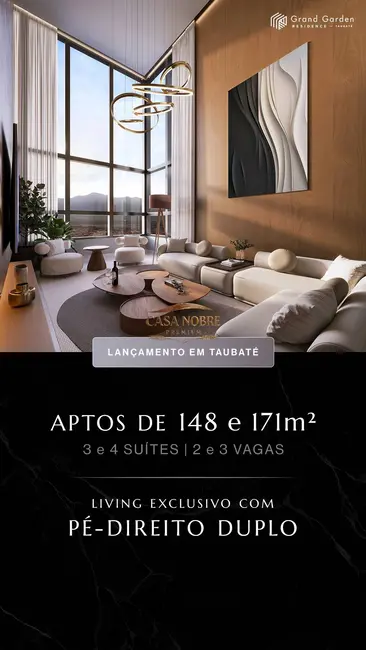 Foto 2 de Apartamento com 3 quartos à venda, 148m2 em Loteamento Residencial e Comercial Bosque Flamboyant, Taubate - SP