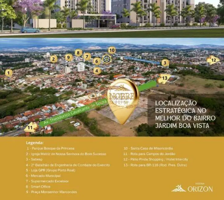 Foto 3 de Apartamento com 2 quartos à venda e para alugar, 51m2 em Jardim Boa Vista, Pindamonhangaba - SP