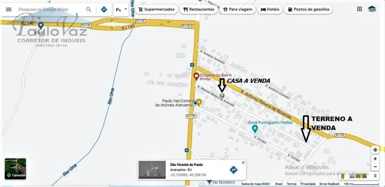 Foto 9 de Terreno / Lote à venda, 548m2 em Araruama - RJ