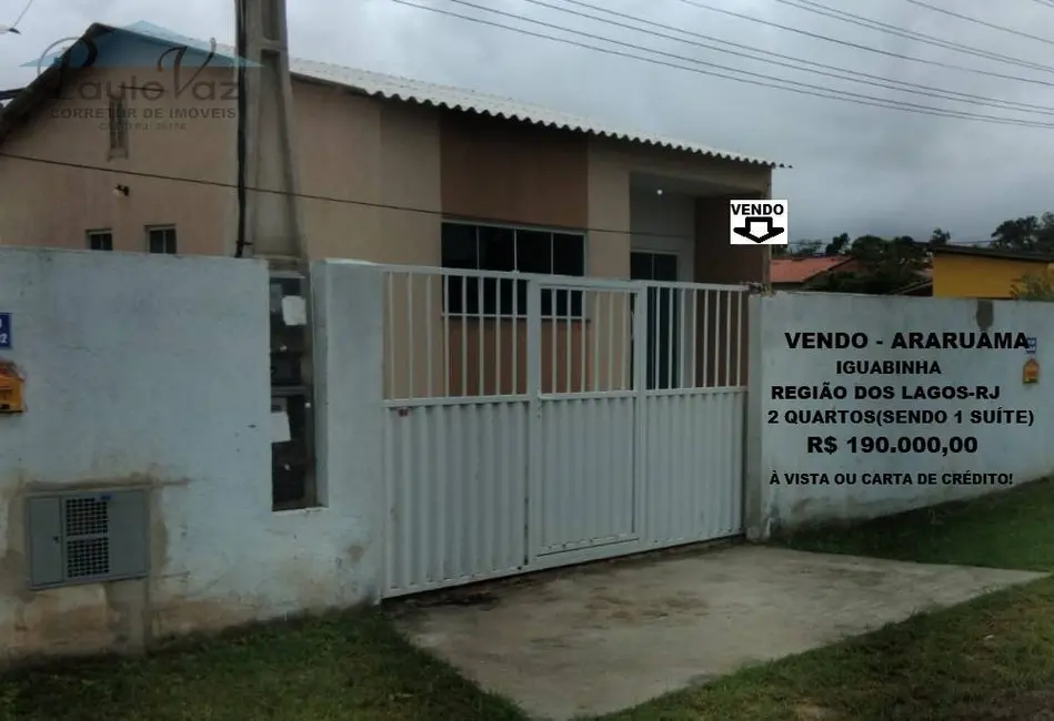 Foto 1 de Casa com 2 quartos à venda, 75m2 em Araruama - RJ