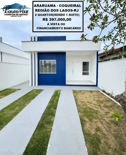 Foto 1 de Casa com 2 quartos à venda, 75m2 em Araruama - RJ