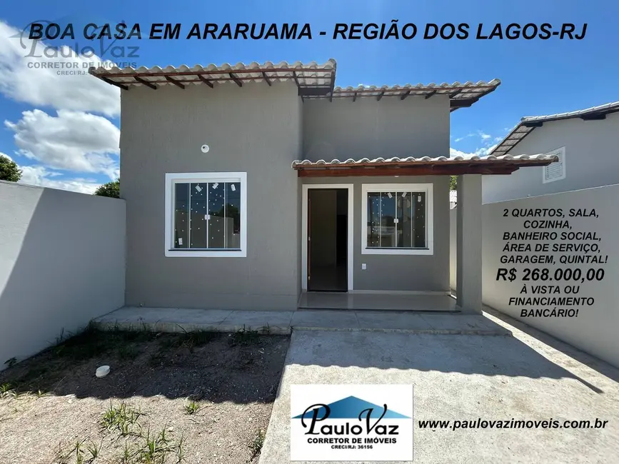 Foto 1 de Casa com 2 quartos à venda, 180m2 em Araruama - RJ