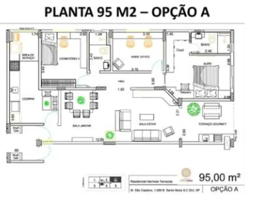 Foto 1 de Apartamento com 3 quartos à venda, 95m2 em Santa Maria, Sao Caetano Do Sul - SP