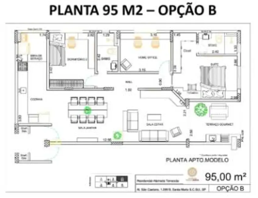 Foto 2 de Apartamento com 3 quartos à venda, 95m2 em Santa Maria, Sao Caetano Do Sul - SP