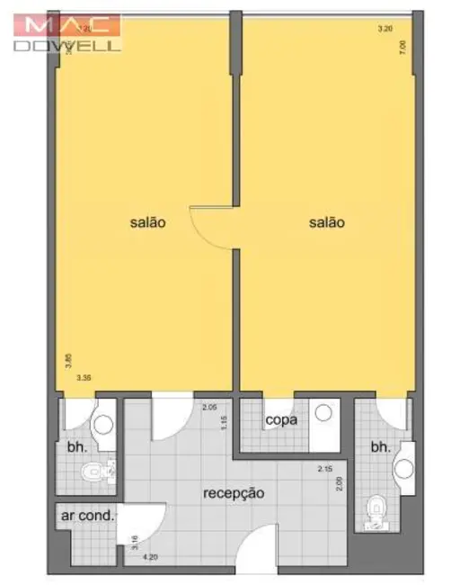 Sala Comercial para alugar, 70m2 em Rio De Janeiro - RJ - imagem 7 Foto 7 de Sala Comercial para alugar, 70m2 em Rio De Janeiro - RJ