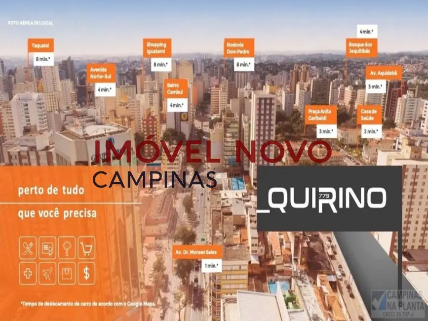 Foto 4 de Apartamento com 2 quartos à venda, 57m2 em Centro, Campinas - SP