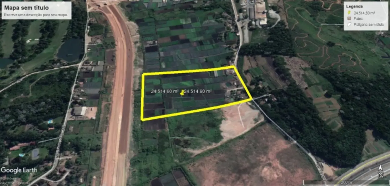 Foto 1 de Terreno / Lote à venda, 24514m2 em Aruja - SP