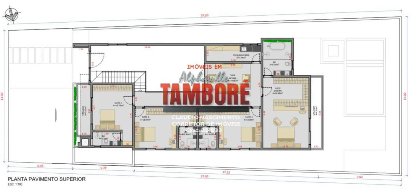 Foto 6 de Casa com 5 quartos à venda, 435m2 em Tamboré, Santana De Parnaiba - SP