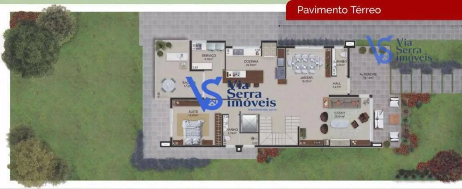 Casa de Condomínio com 4 quartos à venda, 600m2 em Gramado - RS - imagem 6 Foto 6 de Casa de Condomínio com 4 quartos à venda, 600m2 em Gramado - RS