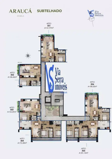 Foto 8 de Apartamento com 1 quarto à venda, 55m2 em Centro, Canela - RS