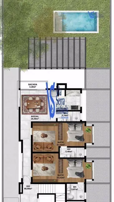 Apartamento com 2 quartos à venda, 146m2 em Gramado - RS - imagem 5 Foto 5 de Apartamento com 2 quartos à venda, 146m2 em Gramado - RS