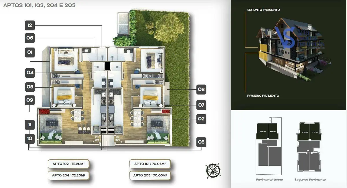 Apartamento com 1 quarto à venda, 64m2 em Centro, Gramado - RS - imagem 9 Foto 9 de Apartamento com 1 quarto à venda, 64m2 em Centro, Gramado - RS