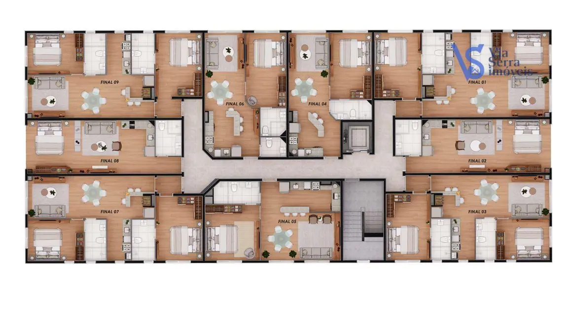 Foto 4 de Apartamento com 1 quarto à venda, 42m2 em Centro, Canela - RS