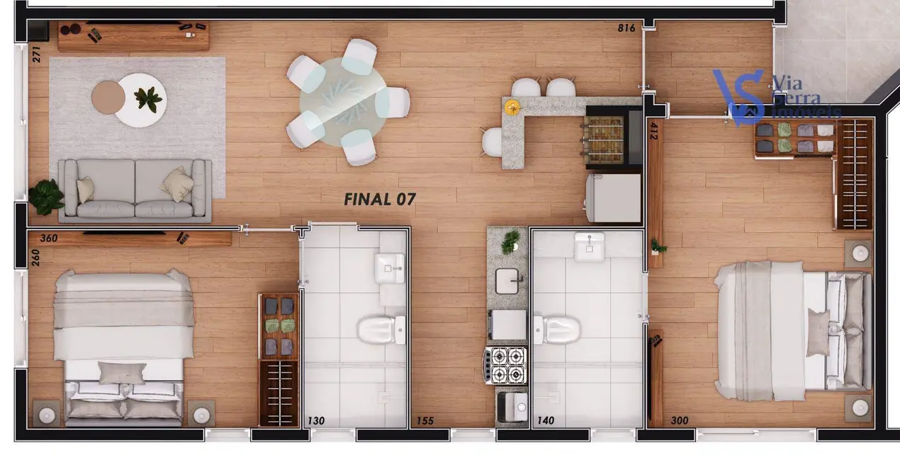 Foto 5 de Apartamento com 2 quartos à venda, 65m2 em Centro, Canela - RS