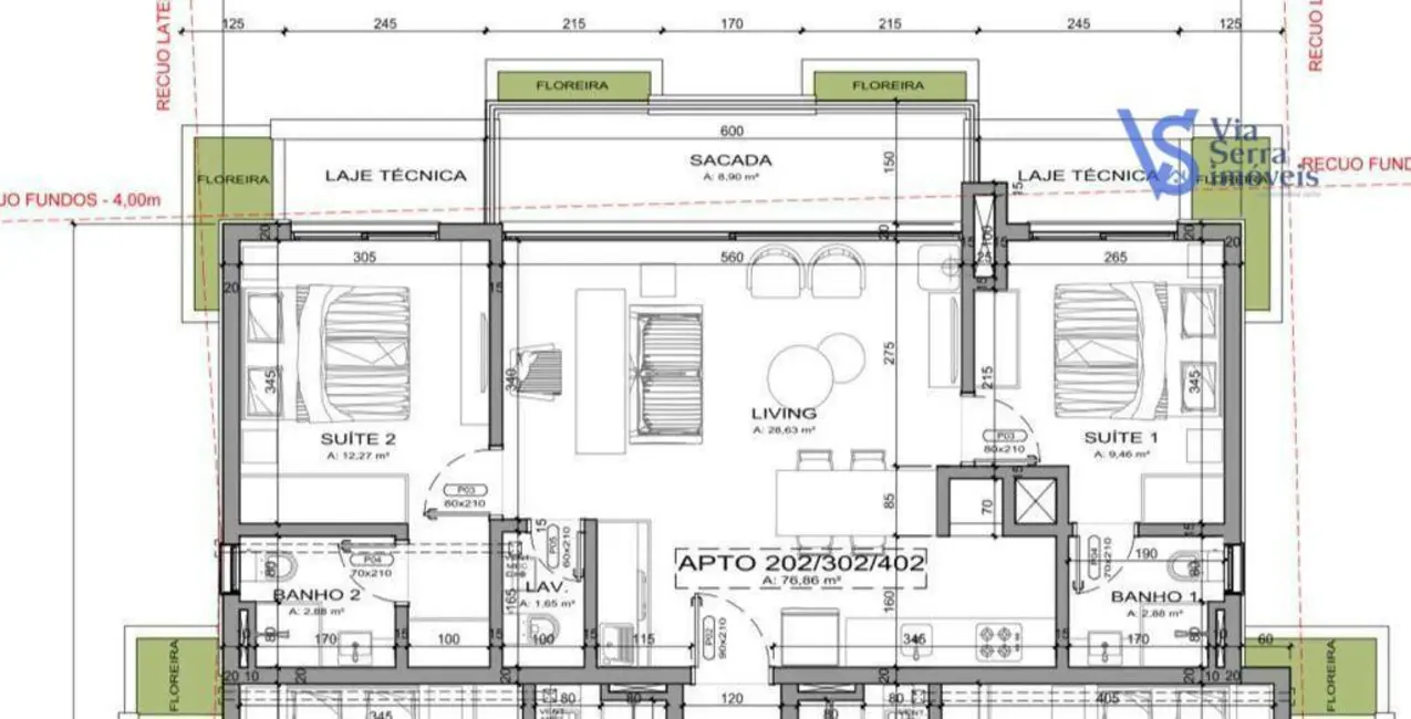 Foto 7 de Apartamento com 2 quartos à venda, 76m2 em Centro, Canela - RS