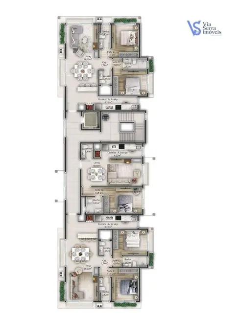 Foto 5 de Apartamento com 1 quarto à venda, 50m2 em Centro, Gramado - RS