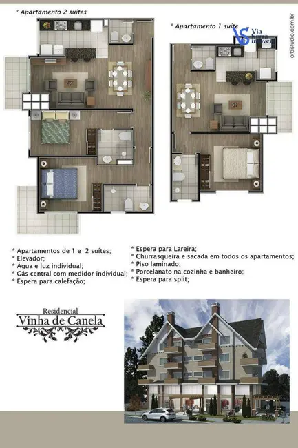 Foto 2 de Apartamento com 2 quartos à venda, 93m2 em Centro, Canela - RS