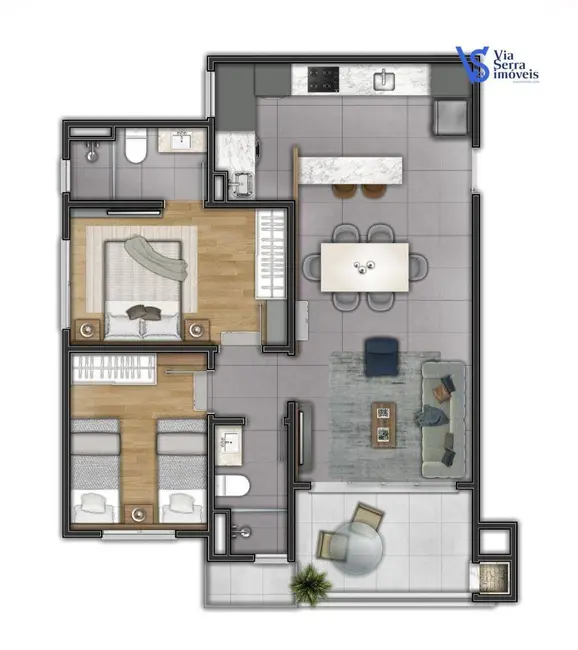 Apartamento com 2 quartos à venda, 82m2 em Centro, Tres Coroas - RS - imagem 9 Foto 9 de Apartamento com 2 quartos à venda, 82m2 em Centro, Tres Coroas - RS