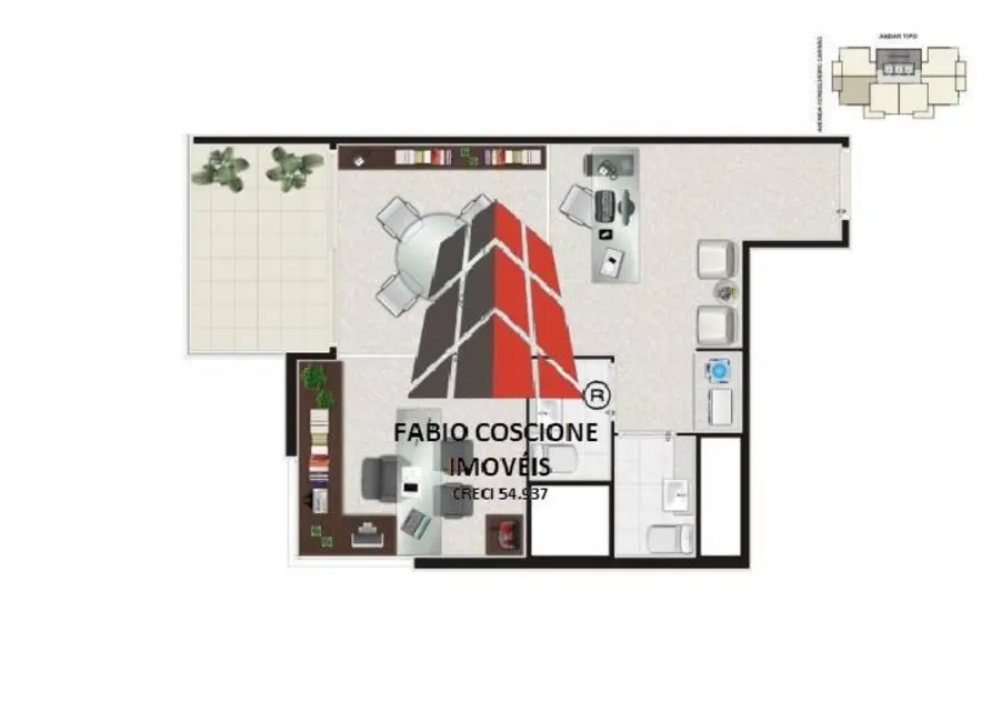 Sala Comercial à venda, 38m2 em Vila Carrão, São Paulo - SP - imagem 4 Foto 4 de Sala Comercial à venda, 38m2 em Vila Carrão, São Paulo - SP