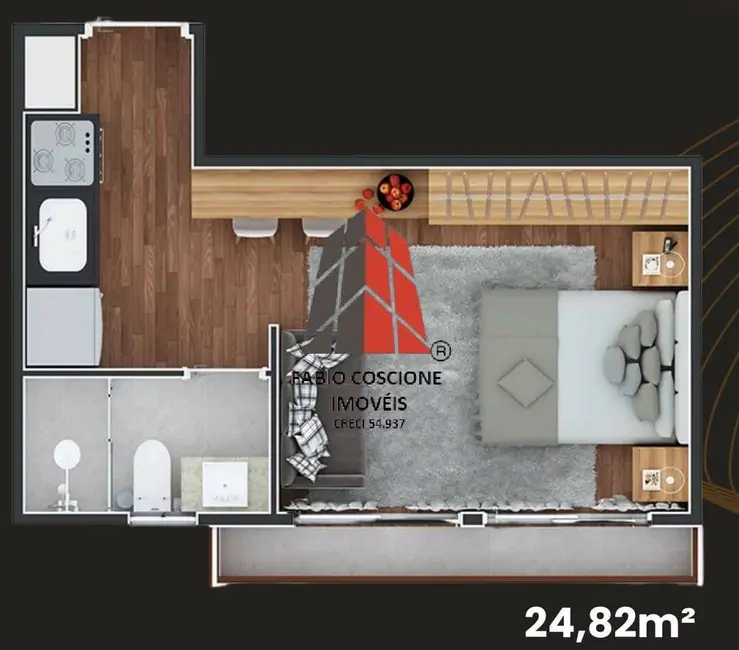 Foto 5 de Apartamento com 1 quarto à venda, 24m2 em Parque da Vila Prudente, São Paulo - SP