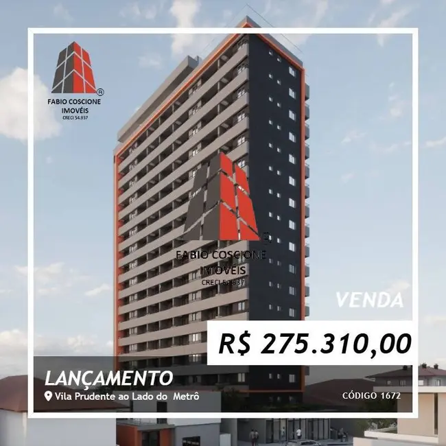 Foto 1 de Apartamento com 2 quartos à venda, 26m2 em Parque da Vila Prudente, São Paulo - SP