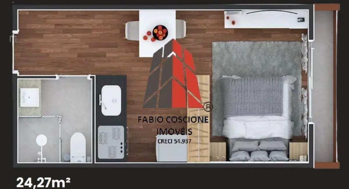 Foto 4 de Apartamento com 1 quarto à venda, 24m2 em Parque da Vila Prudente, São Paulo - SP