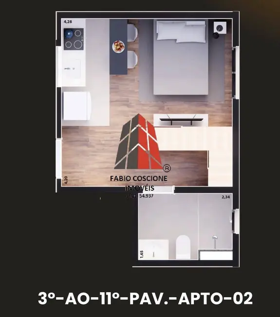 Foto 7 de Apartamento com 1 quarto à venda, 27m2 em Vila Santa Clara, São Paulo - SP