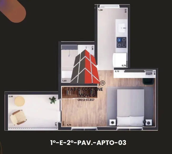 Foto 6 de Apartamento com 1 quarto à venda, 27m2 em Vila Santa Clara, São Paulo - SP