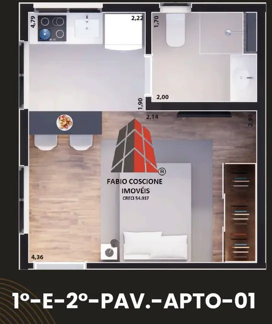 Foto 9 de Apartamento com 1 quarto à venda, 27m2 em Vila Santa Clara, São Paulo - SP