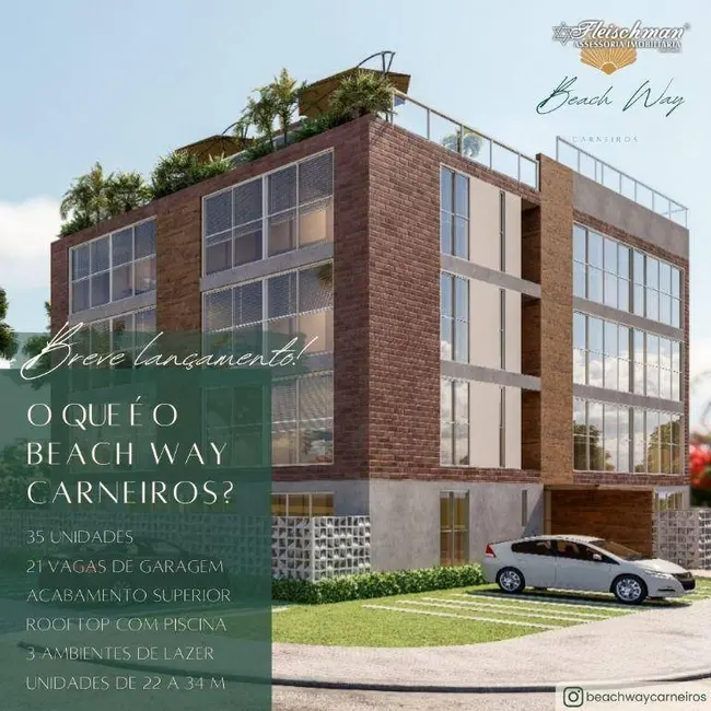 Foto 3 de Loft / Flat com 2 quartos à venda, 33m2 em Tamandare - PE