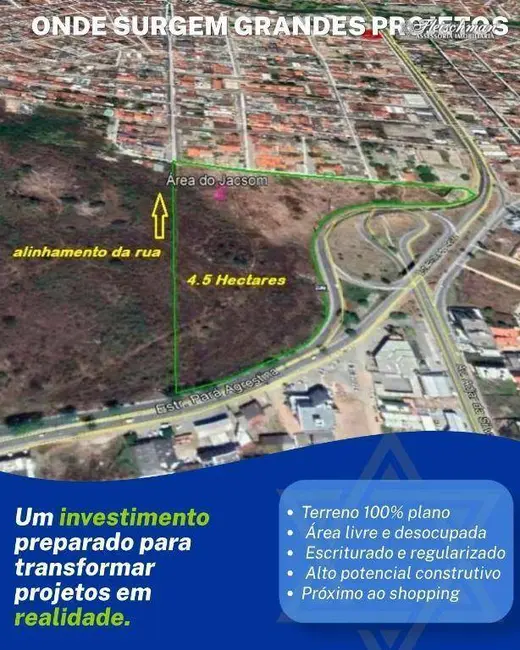 Foto 7 de Terreno / Lote à venda, 43049m2 em Indianópolis, Caruaru - PE