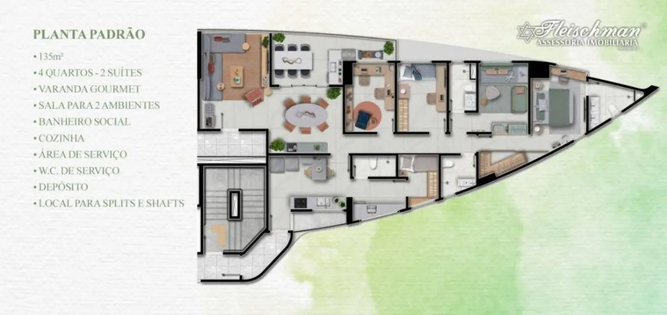 Foto 5 de Apartamento com 4 quartos à venda, 135m2 em Rosarinho, Recife - PE